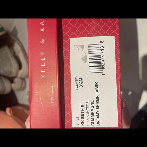 Kelly and Katie Champagne Shimmer Heels - 2 Inch - Picture 4 of 4